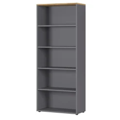 Osmond 80cm Bücherregal - graphit/quecksilber
