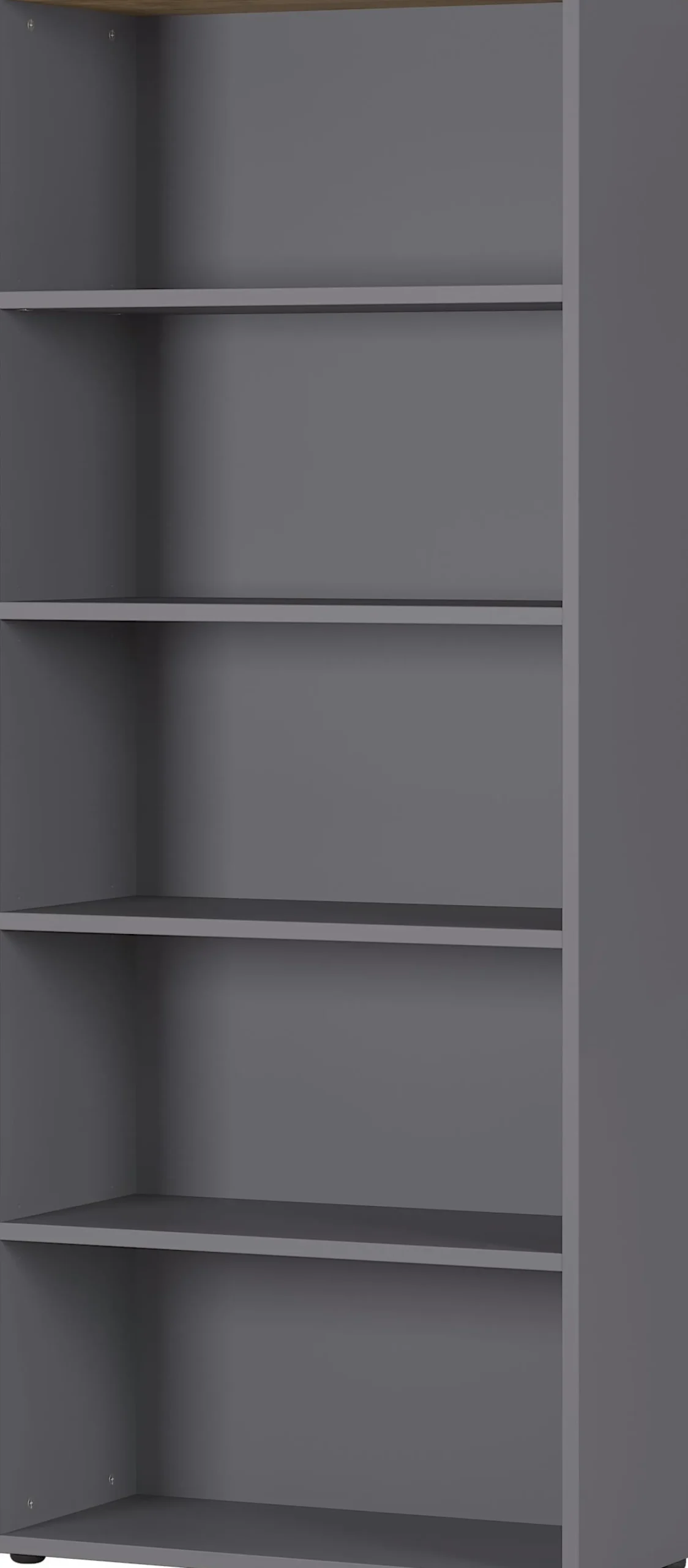 Osmond 80cm Bücherregal - graphit/quecksilber
