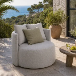 Gescova Outdoor-Drehsessel Torro - - Textil - 90x80x65 cm