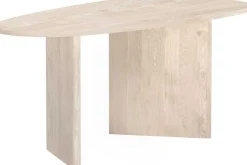 Venture Design Ovaler Esstisch Grönvik MDF Natur 180x90 cm