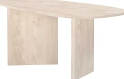 Venture Design Ovaler Esstisch Grönvik MDF Natur 180x90 cm