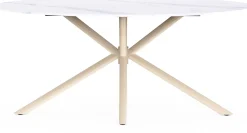 CBA Ovaler Esstisch Stoik - 180x90x75cm - Keramik - Marmoroptik