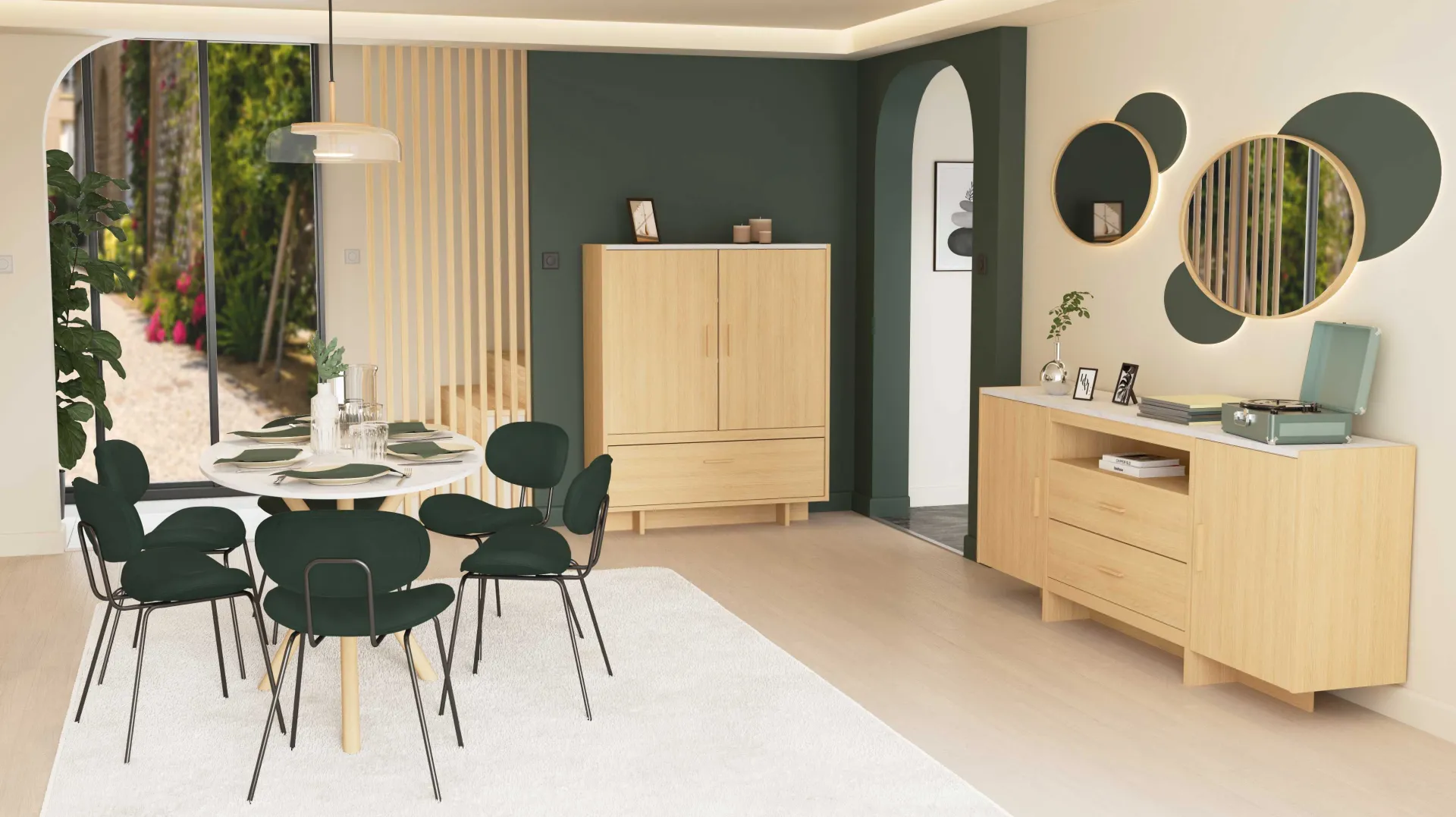 CBA Ovaler Esstisch Stoik - 180x90x75cm - Keramik - Marmoroptik