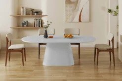 Rousseau Ovaler Esstisch Tavares - 220x100x76cm - ecru