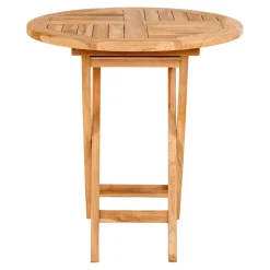House Nordic Oviedo Beistelltisch aus natürlichem Teakholz - Ø70x75 cm