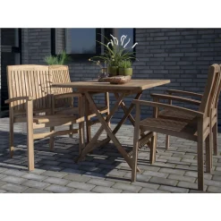 House Nordic Oviedo Gartentisch - 120x80x75 cm - Teakholz massiv