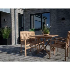 House Nordic Oviedo Gartentisch - 120x80x75 cm - Teakholz massiv