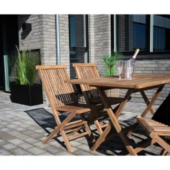 House Nordic Oviedo Gartentisch - 120x80x75 cm - Teakholz massiv