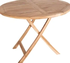 House Nordic Oviedo Teak Esstisch - Natur inspiriert Ø100x75 cm