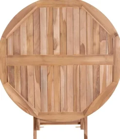 House Nordic Oviedo Teak Esstisch - Natur inspiriert Ø100x75 cm