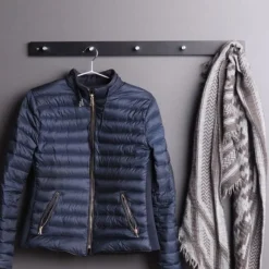 House Nordic Padova Garderobe - | Kiefernholz und Stahl, 5 Haken