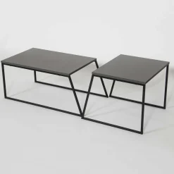 Emob Pal Couchtisch-Set | 100 % MELAMIN | , Schwarz