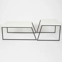 Emob Pal Couchtisch-Set | 100 % MELAMIN | , Schwarz