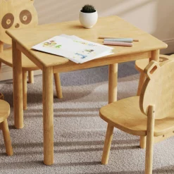 Kinder Emob Exclusive Panda Kindertisch - 60x50x50cm - Bambusholz