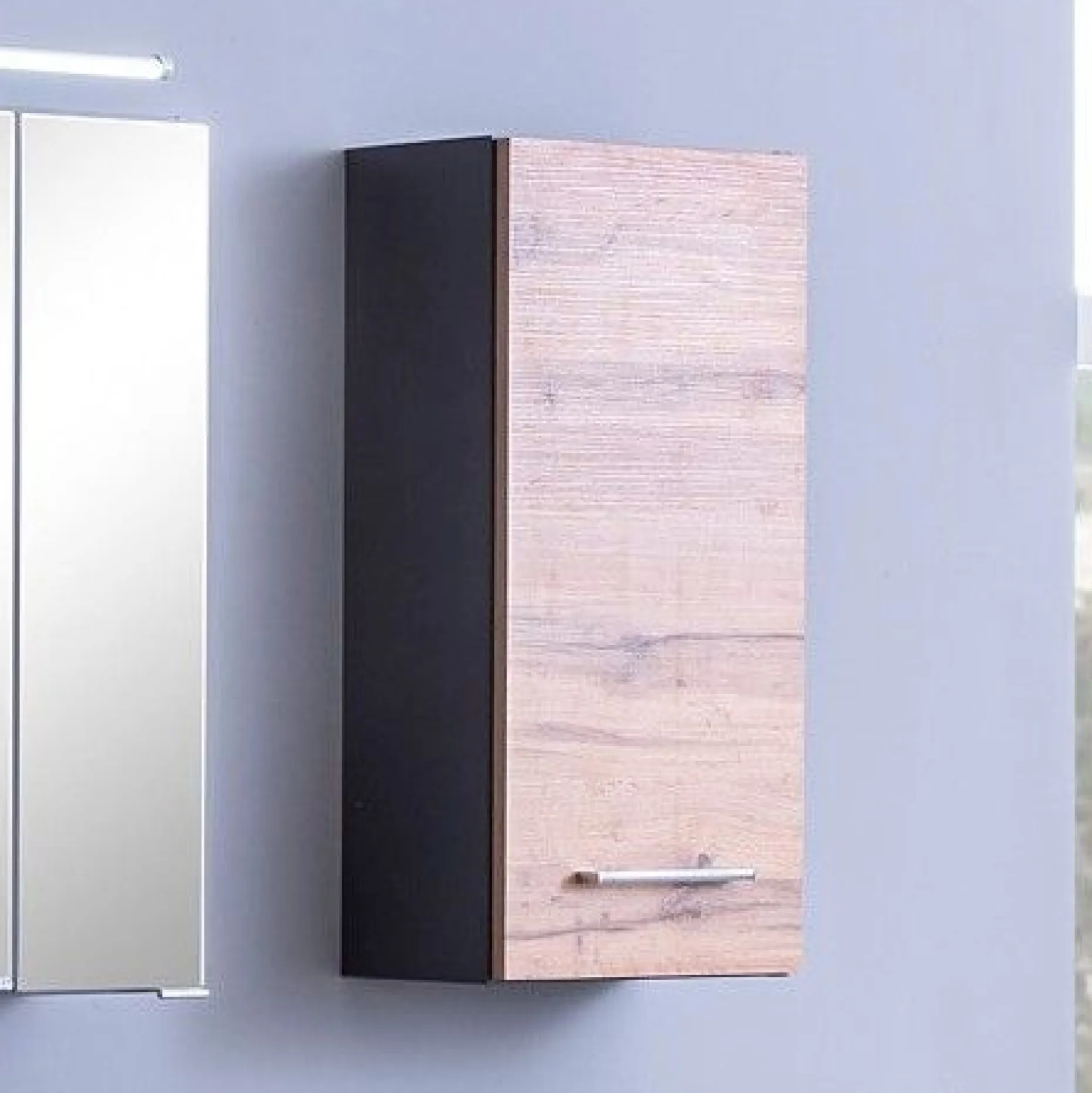 Pares Hängeschrank 30cm 1 Tür - Graphit/Eiche Rotbraun