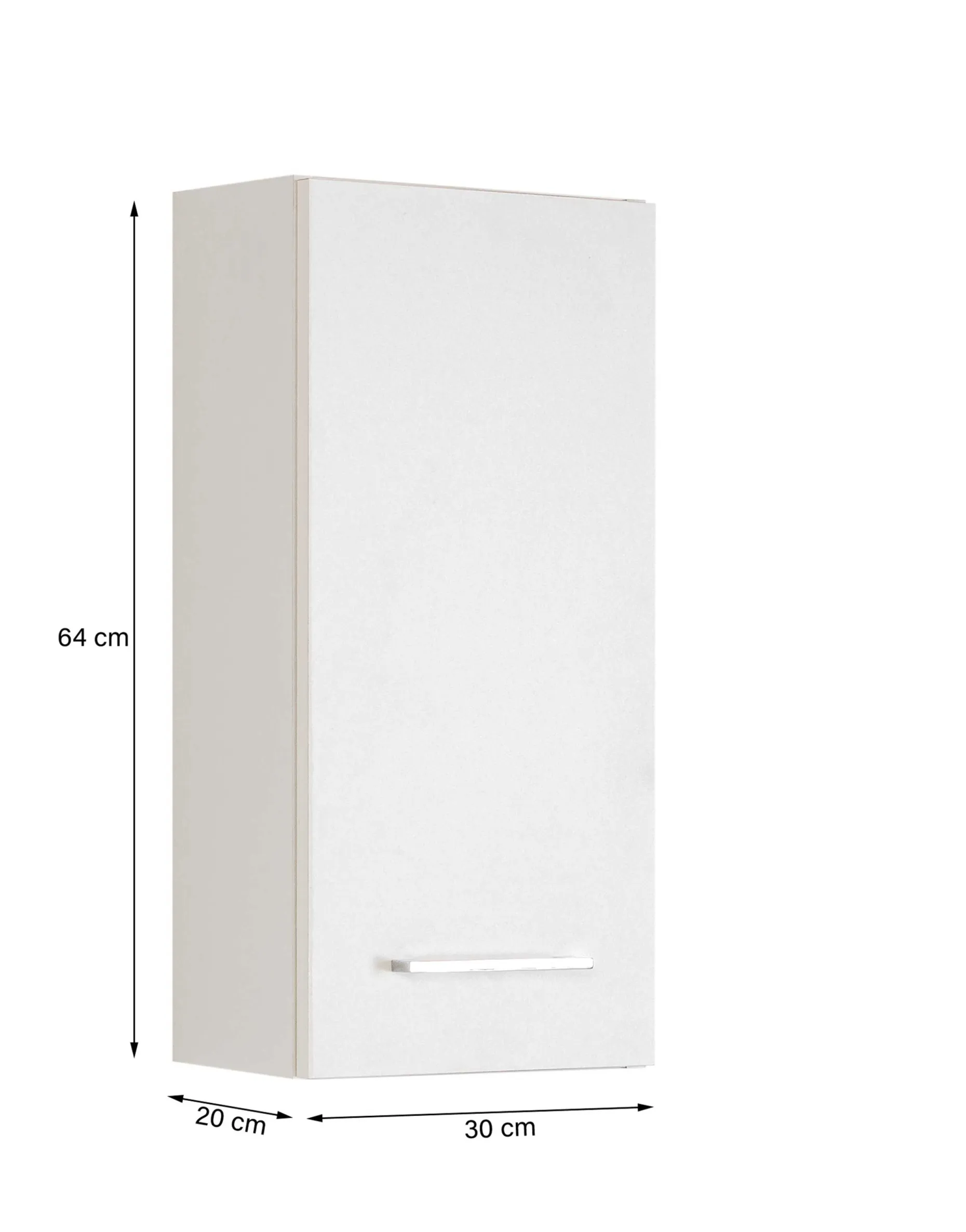 Pares Hängeschrank 30cm 1 Tür - Graphit/Eiche Rotbraun