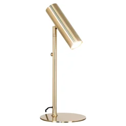 House Nordic Paris Messing Tischlampe - Elegantes Design, 200 cm Stoffkabel