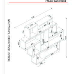 Parola Wandregal | 100 % MELAMIN | Weiß