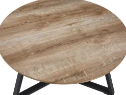Rousseau Paso" Dekor Altes Eichenholz Couchtisch | H41 x B80 x T80 cm