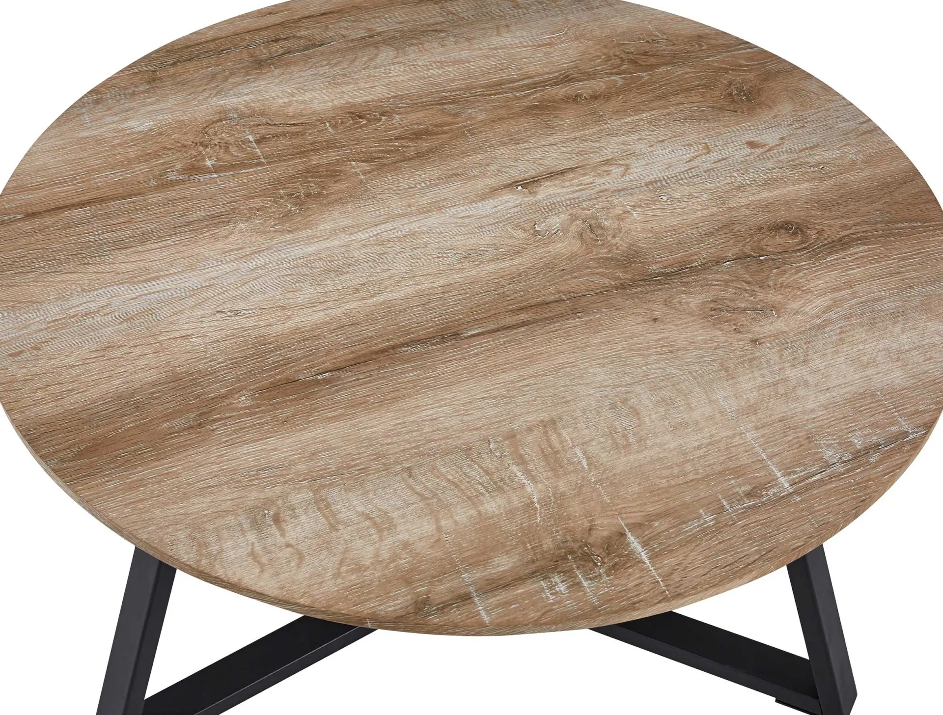 Rousseau Paso" Dekor Altes Eichenholz Couchtisch | H41 x B80 x T80 cm