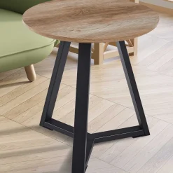 Rousseau Paso' Dekor Oude Eik Bijzettafel | H-H 46 x B-L 45 x T-P 45 cm