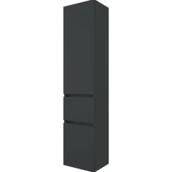 Held PiscaBadezimmer : Spiegelschrank, Waschtischschrank, Säulenschrank - graphitgrau