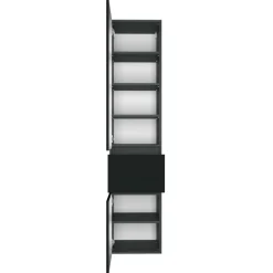 Held PiscaBadezimmer : Spiegelschrank, Waschtischschrank, Säulenschrank - graphitgrau