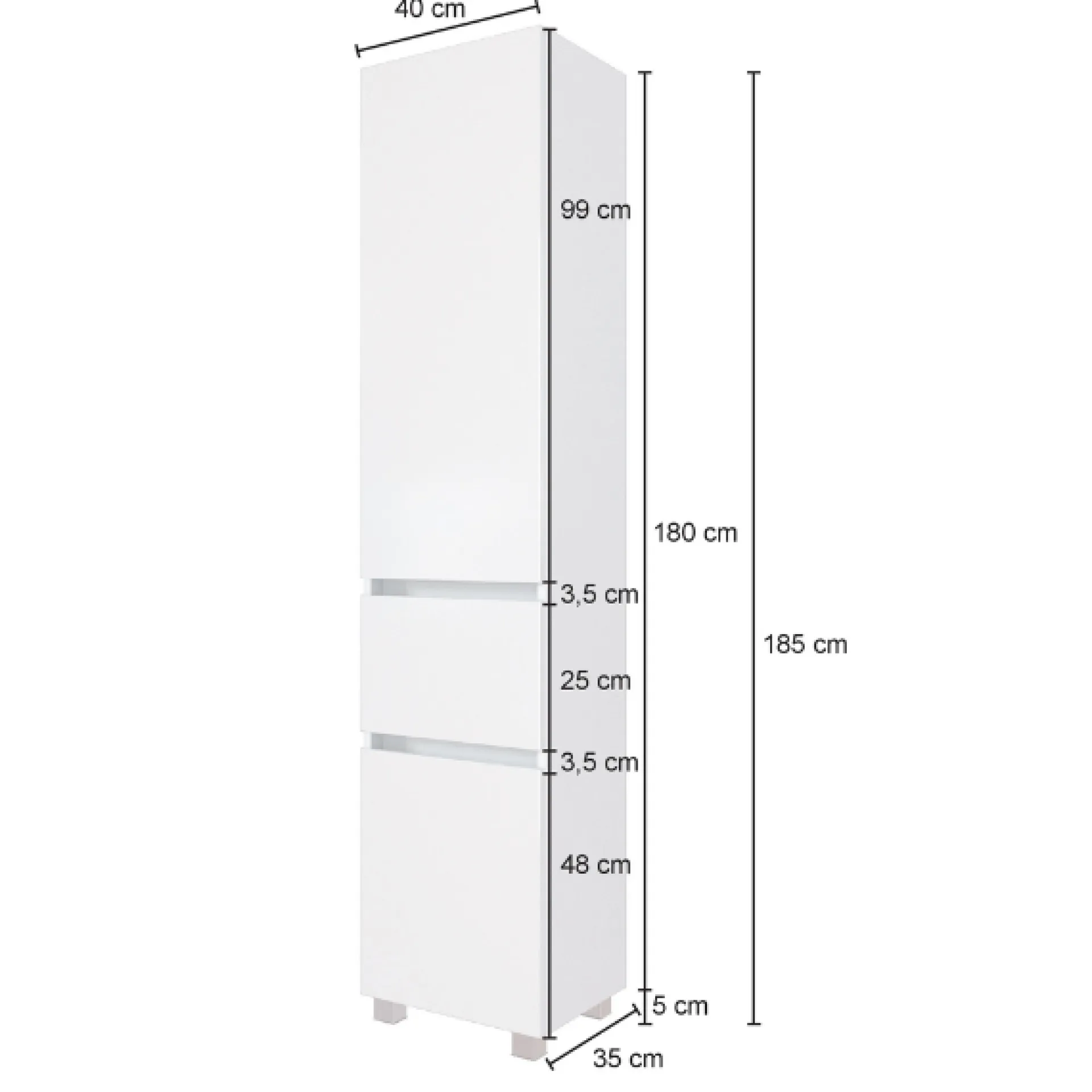 Held PiscaBadezimmer : Spiegelschrank, Waschtischschrank, Säulenschrank - graphitgrau