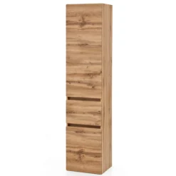 Held PiscaBadezimmer : Spiegelschrank, Waschtischschrank, Säulenschrank - Eiche Dekor