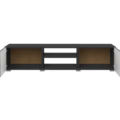 Podium TV-Möbel 140 cm - schwarz/Beton