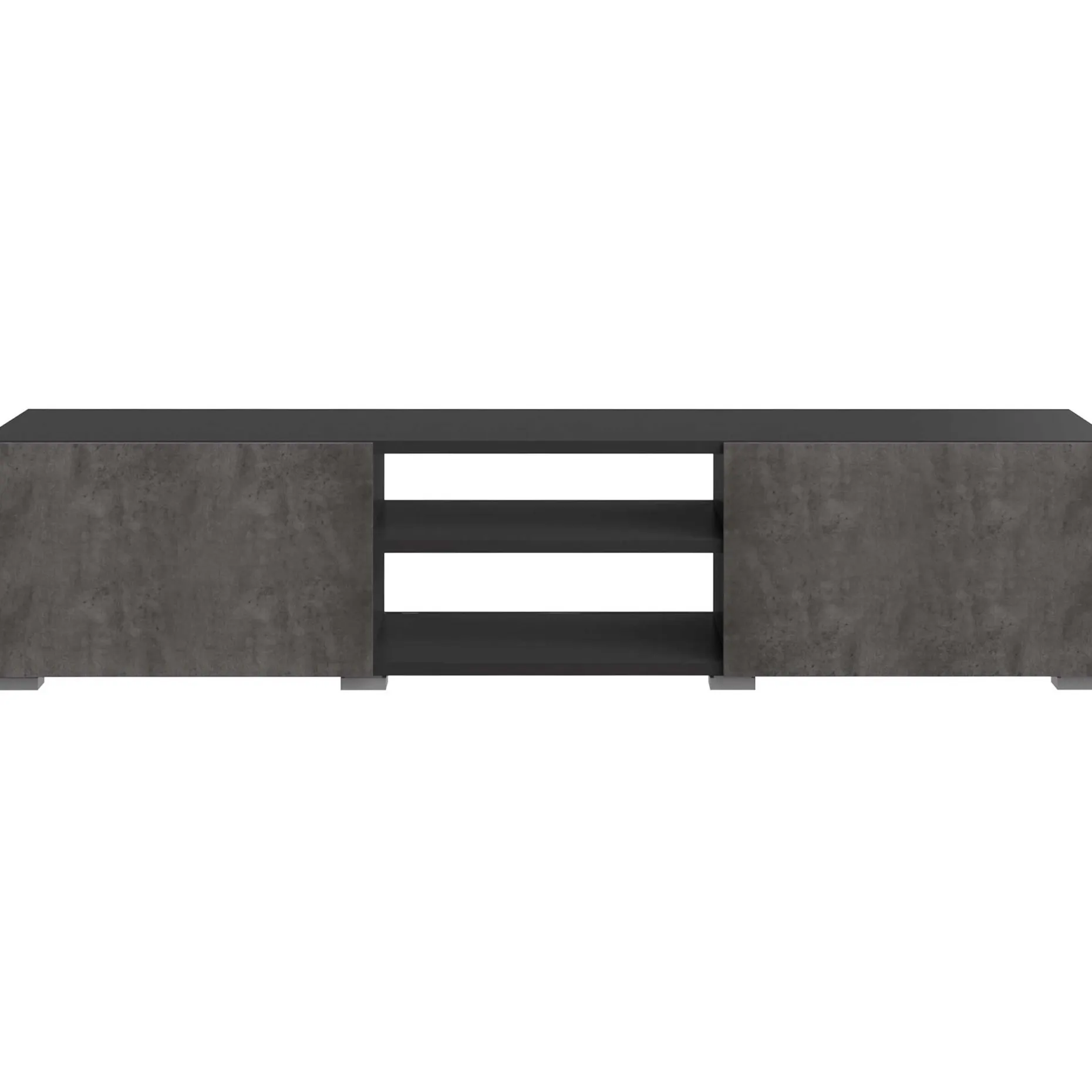 Podium TV-Möbel 140 cm - schwarz/Beton