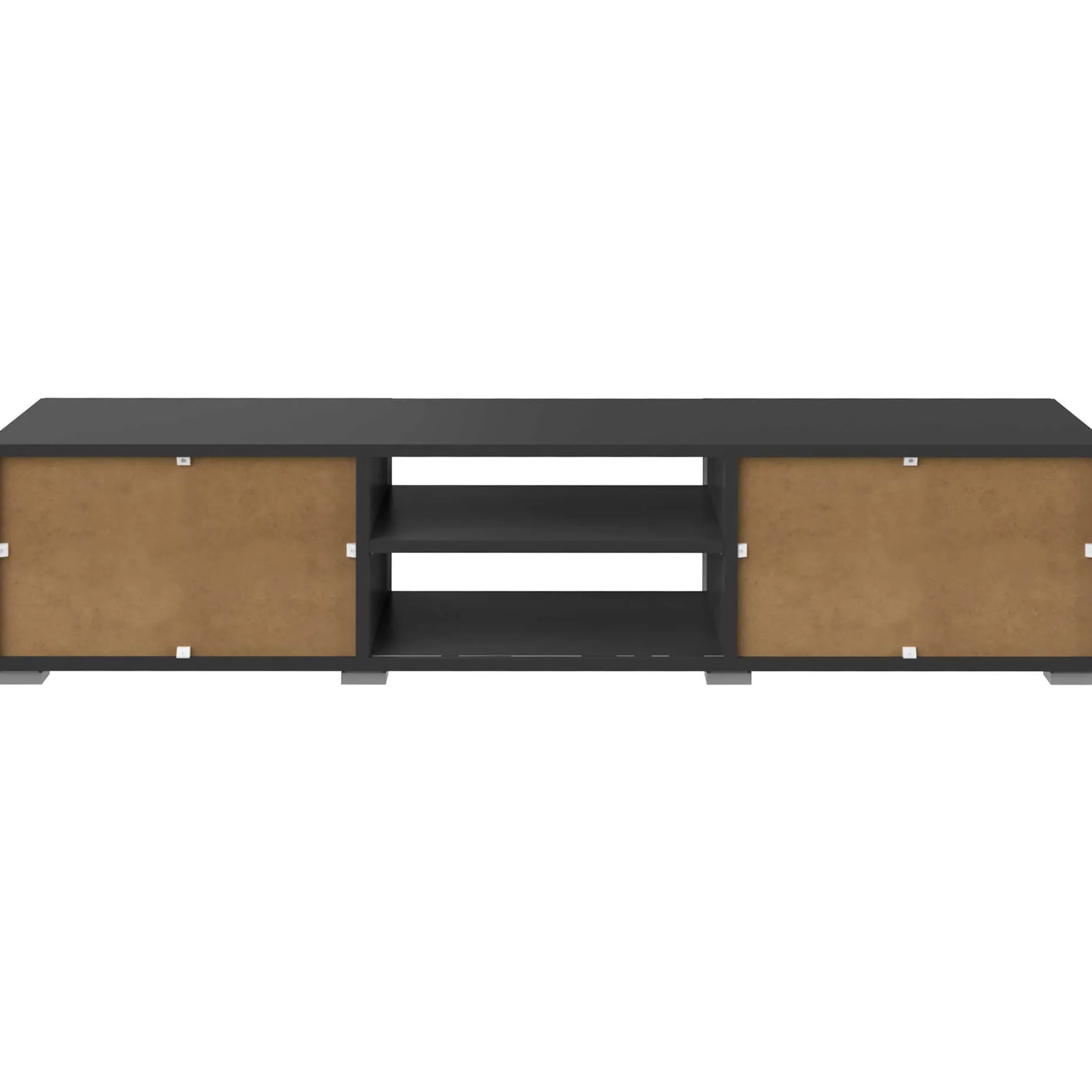 Podium TV-Möbel 140 cm - schwarz/Beton