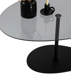 Emob Porto Couchtisch | GEHÄRTETES GLAS | Dunkelgrau,