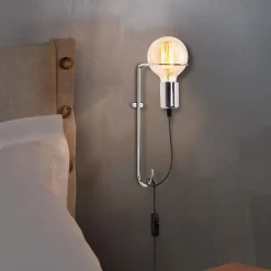 Emob Pota Wandleuchte | METALLGEHÄUSE | Chrom