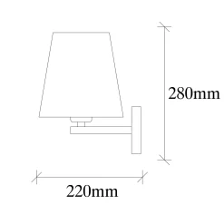 Emob Profil Wandleuchte | METALLGEHÄUSE | , Nickel, Creme