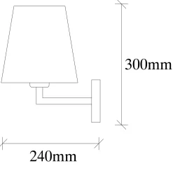 Emob Profil Wandleuchte | METALLGEHÄUSE | Schwarz, Weiß