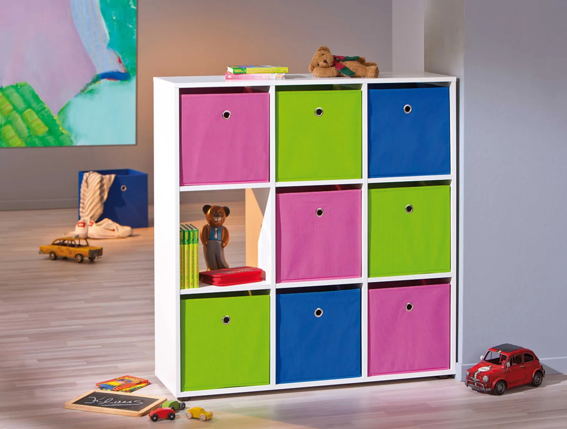 Raumteiler Luini 9 Fächer - weiß