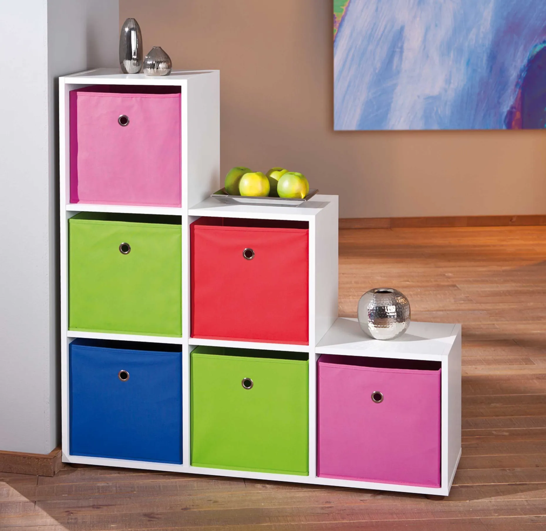 Raumteiler Luini 6 Fächer - weiß
