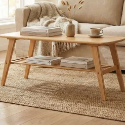 Emob Exclusive Reini Couchtisch - 120x60x50cm - Bambusholz