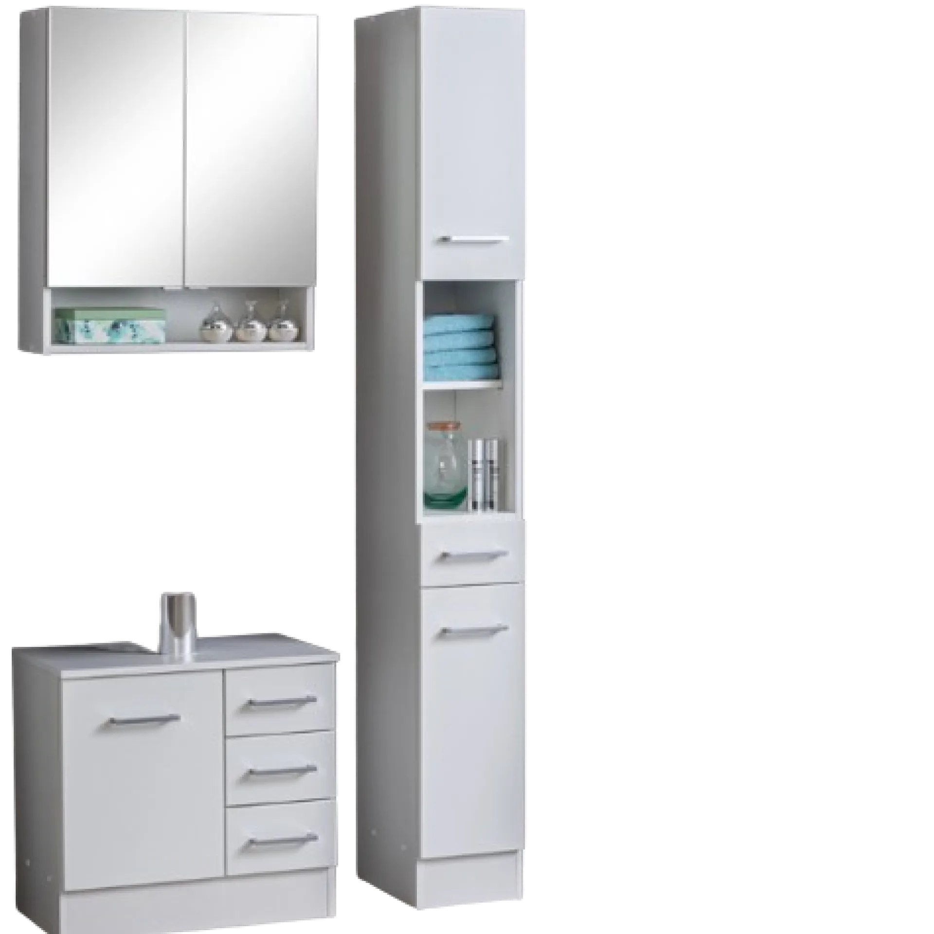 Held RiccaBadezimmer : Spiegelschrank, Waschtischunterschrank, Säulenschrank -