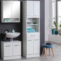 Held RiccaBadezimmer : Spiegelschrank, Waschtischunterschrank, Säulenschrank -