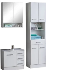 Held RiccaBadezimmer : Spiegelschrank, Waschtischunterschrank, Säulenschrank -