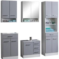 Held RiccaBadezimmer : Wandschrank, Badezimmerschrank, Spiegelschrank, Waschbeckenunterschrank, Säulenschrank -