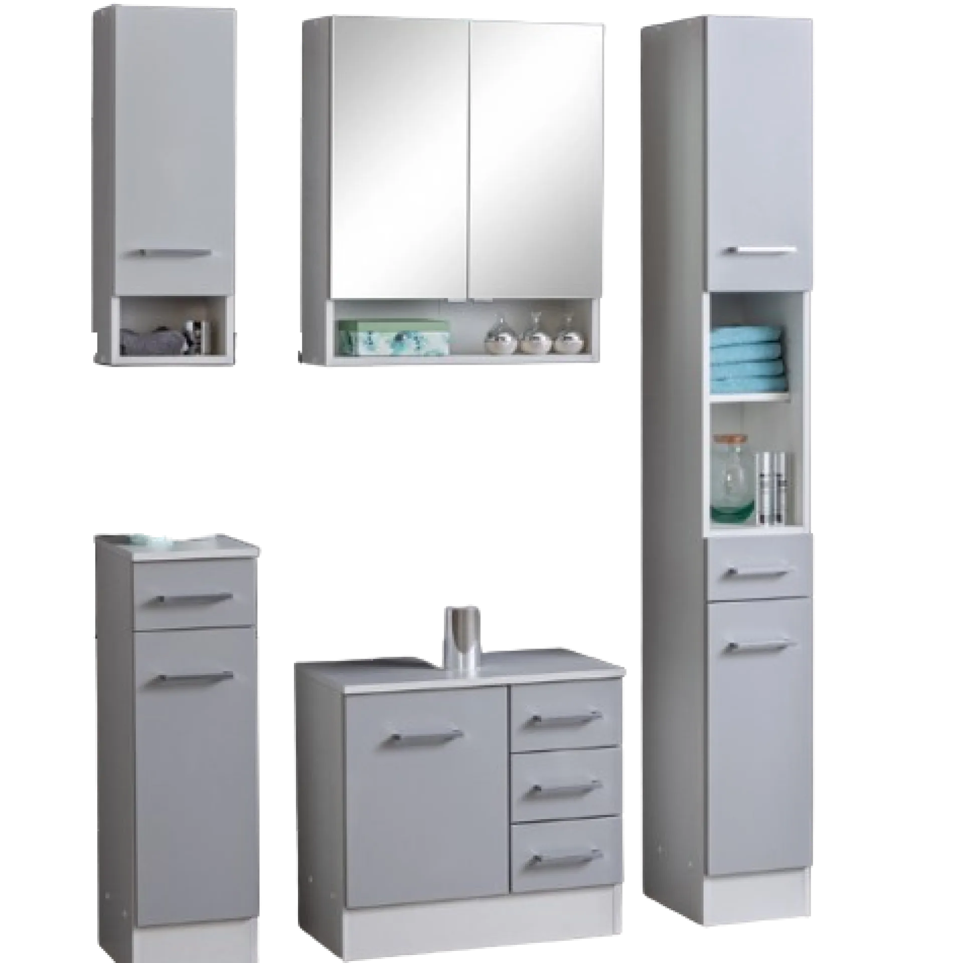 Held RiccaBadezimmer : Wandschrank, Badezimmerschrank, Spiegelschrank, Waschbeckenunterschrank, Säulenschrank -