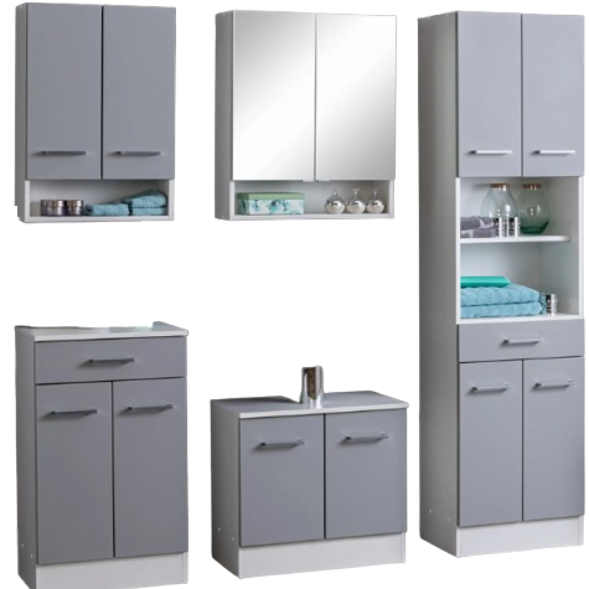 Held RiccaBadezimmer : Wandschrank, Badezimmerschrank, Spiegelschrank, Waschbeckenunterschrank, Säulenschrank -