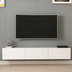 Rigel TV-Möbel | 100 % MELAMIN | Weiß