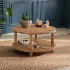 Emob Roby Couchtisch | 100 % MELAMIN | Atlantische Kiefer