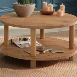 Emob Roby Couchtisch | 100 % MELAMIN | Atlantische Kiefer