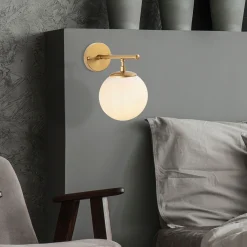 Emob Roe Wandleuchte | METALLGEHÄUSE | Glänzendes Gold