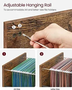 Rollbarer Büro-Aktenschrank mit Rädern, 2 Schubladen, 50kg